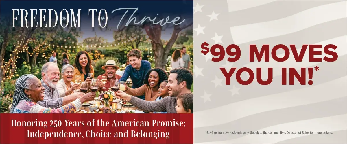 Freedom to thrive  July 2026 1200 x 500   $99 Moves you in